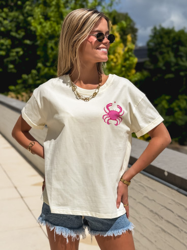 T-shirt "Pinch" - Ecru