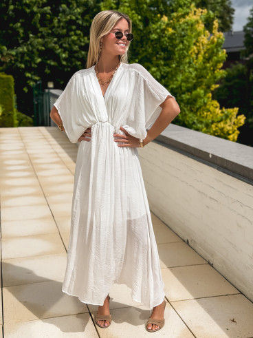 Robe longue Mayte - Blanc
