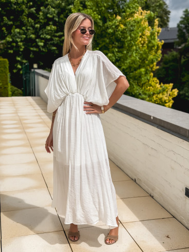 Robe longue Mayte - Blanc