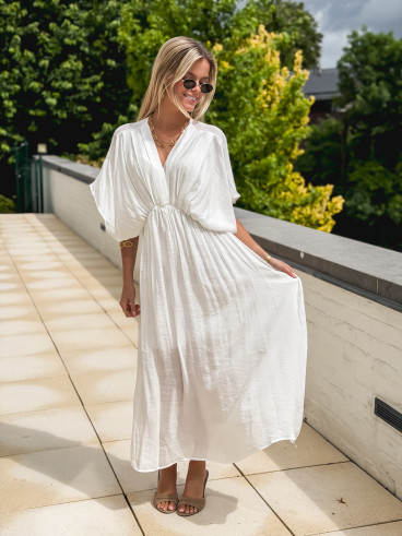 Robe longue Mayte - Blanc
