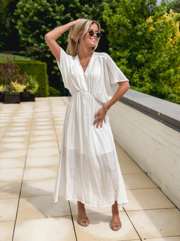 Robe longue Mayte - Blanc
