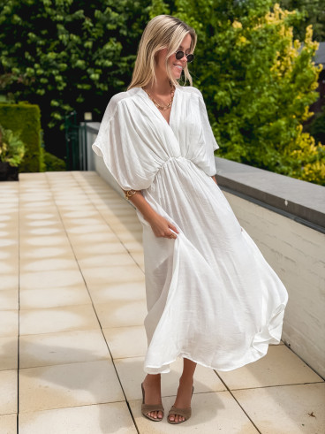 Robe longue Mayte - Blanc