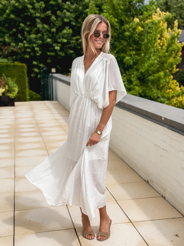 Robe longue Mayte - Blanc