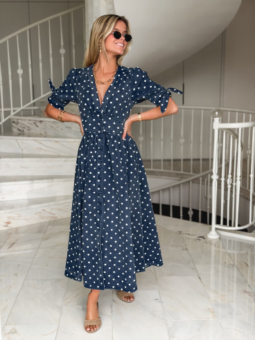 Robe en jeans Suzzana - Bleu marine