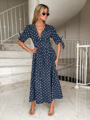 Robe en jeans Suzzana - Bleu marine