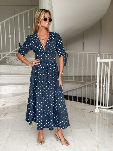 Robe en jeans Suzzana - Bleu marine