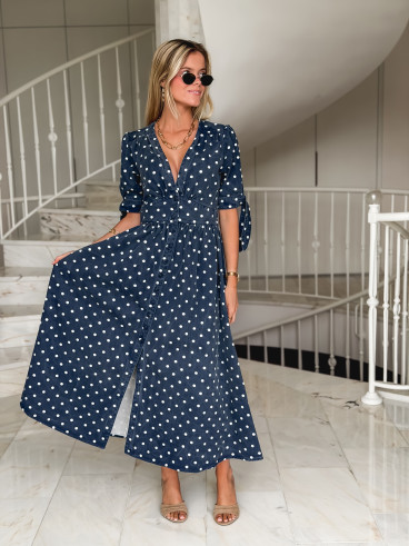 Robe en jeans Suzzana - Bleu marine