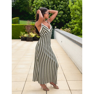 Robe longue Saina - Kaki