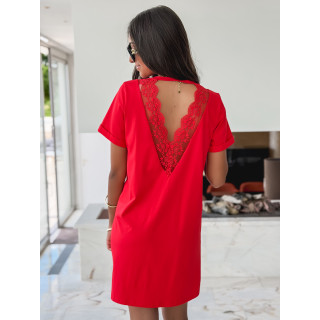 Robe courte Alizéane - Rouge