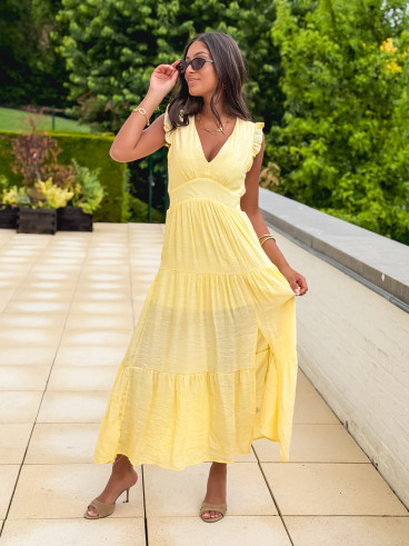 Robe longue Juana - Jaune