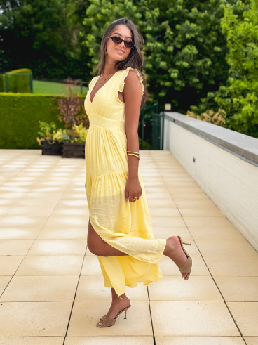 Robe longue Juana - Jaune