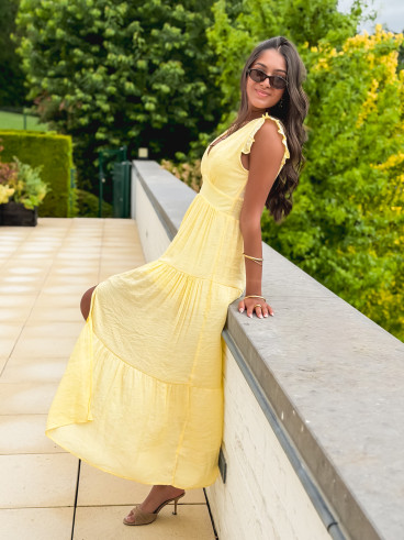 Robe longue Juana - Jaune
