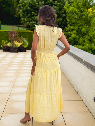 Robe longue Juana - Jaune