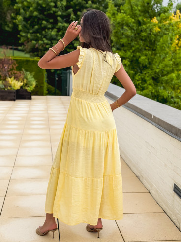 Robe longue Juana - Jaune