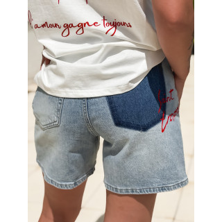 Short en jeans Donnatella - Bleu clair