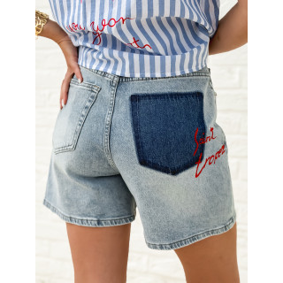 Short en jeans Donnatella - Bleu clair