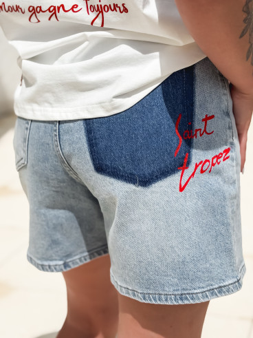 Short en jeans Donnatella - Bleu clair
