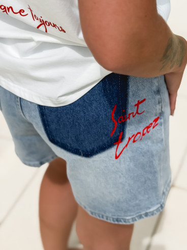 Short en jeans Donnatella - Bleu clair