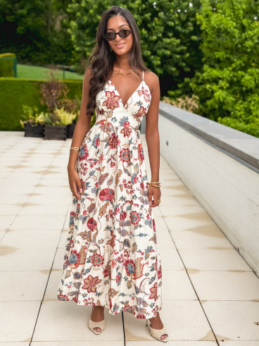 Robe longue Raya - Beige