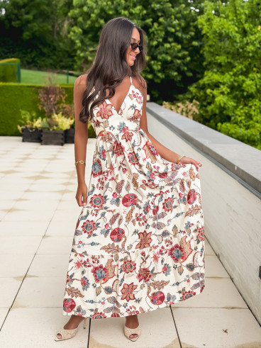 Robe longue Raya - Beige