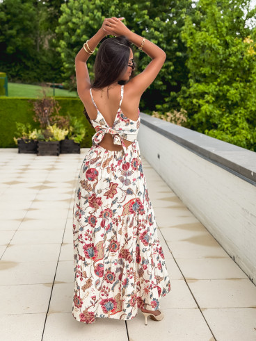 Robe longue Raya - Beige
