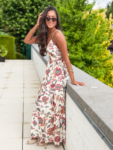Robe longue Raya - Beige