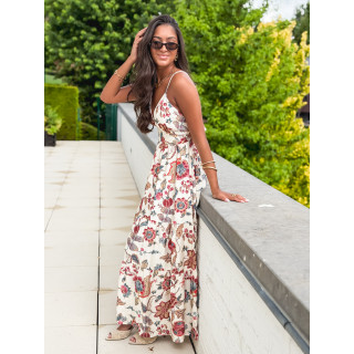 Robe longue Raya - Beige