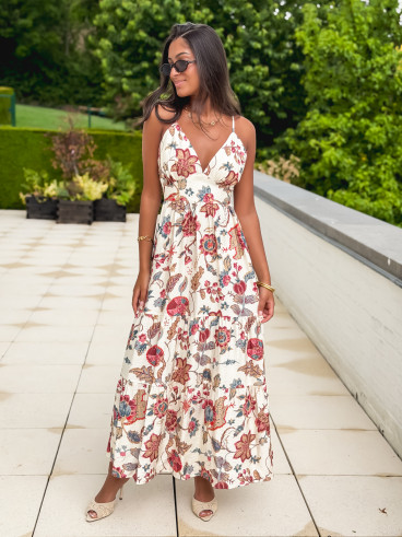 Robe longue Raya - Beige