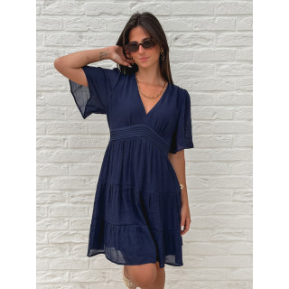 Robe courte Getty - Bleu Marine