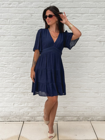Robe courte Getty - Bleu Marine