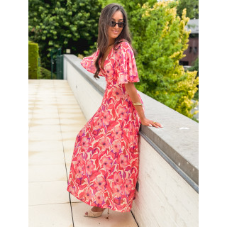 Robe longue Allya - Rose