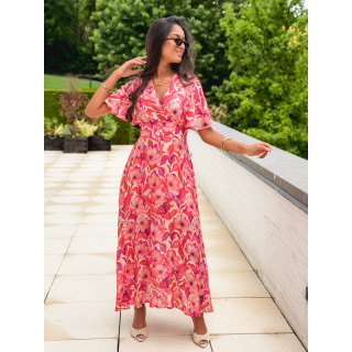Robe longue Allya - Rose