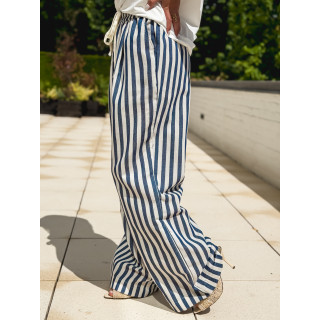 Pantalon ligné Corse - Bleu
