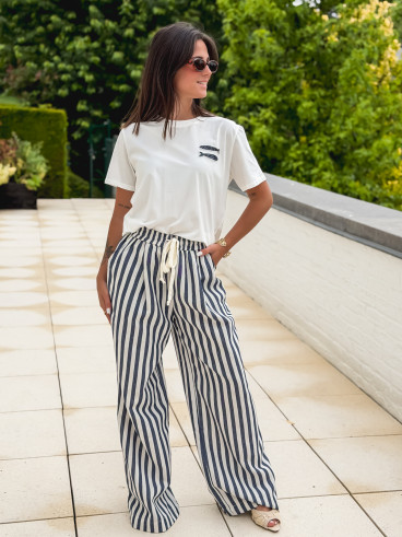 T-shirt "Fish" - Blanc