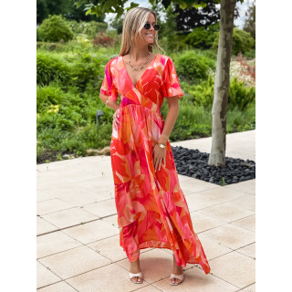 Robe longue orange
