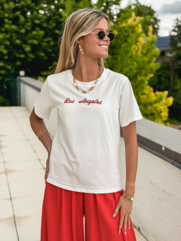 T-shirt "Los Angeles"- Blanc