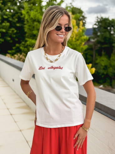 T-shirt "Los Angeles"- Blanc