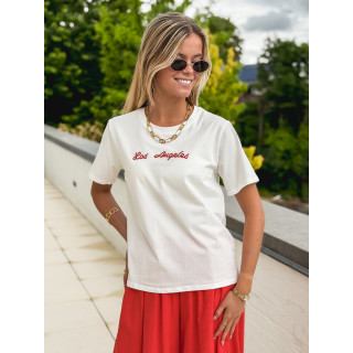 T-shirt "Los Angeles"- Blanc
