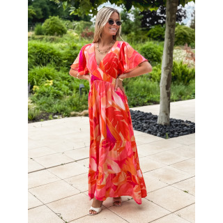Robe longue orange