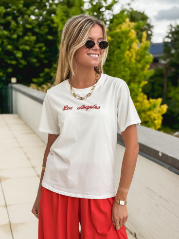 T-shirt "Los Angeles"- Blanc
