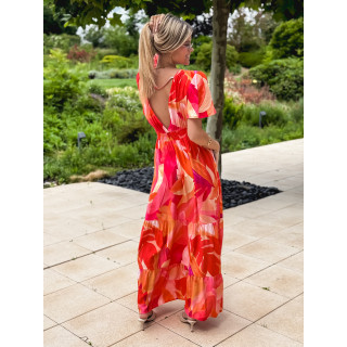 Robe longue orange