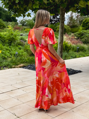 Robe longue Teresina - Orange