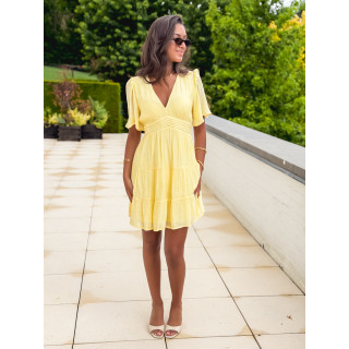 Robe courte Getty - Jaune