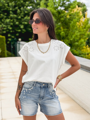 T-shirt Ludivine - Blanc