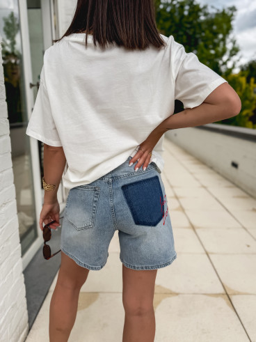 Short en jeans Donnatella - Bleu clair