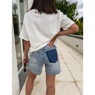 Short en jeans Donnatella - Bleu clair