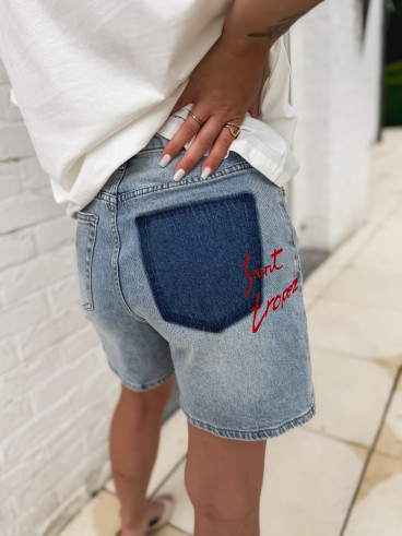 Short en jeans Donnatella - Bleu clair