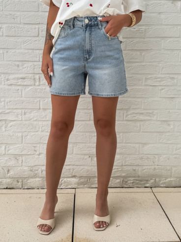 Short en jeans Donnatella - Bleu clair