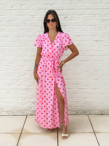 Robe longue Élyséa - Rose