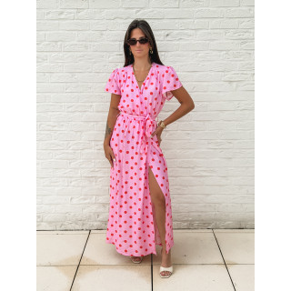 Robe longue Élyséa - Rose
